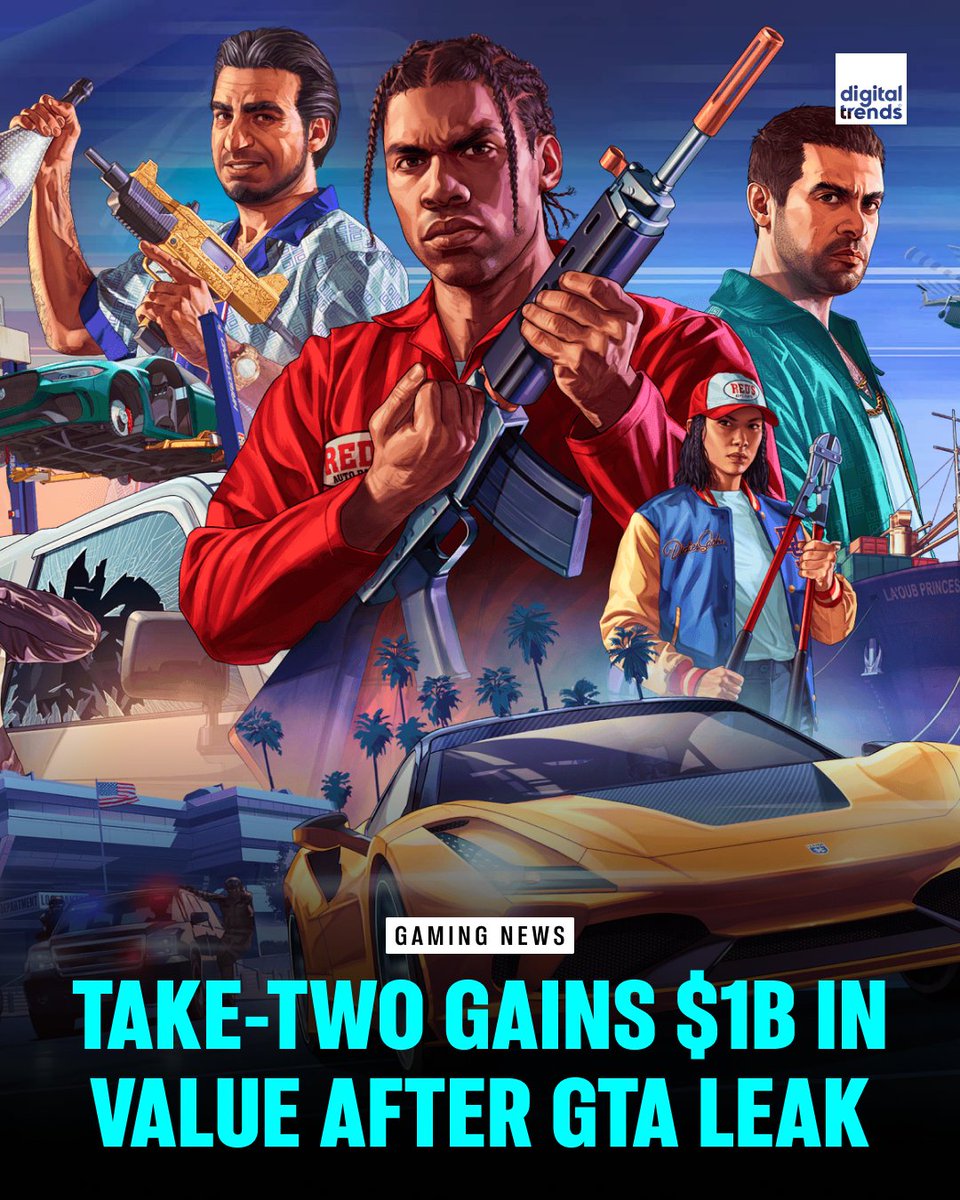 DigitalTrends's tweet image. A failed $200K data sale led to a GTA Online revenue leak. Instead of damage, it pushed Take-Two Interactive valuation up by more than $1 billion.

#rockstar #gta #grandtheftauto