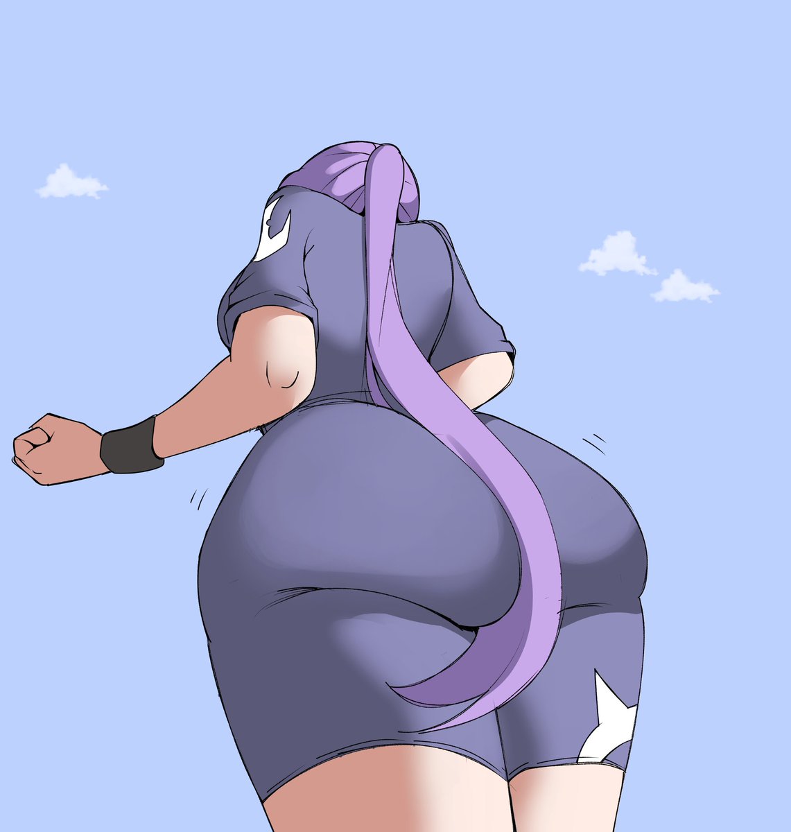 Práctica con mi OC hizaki de hoy