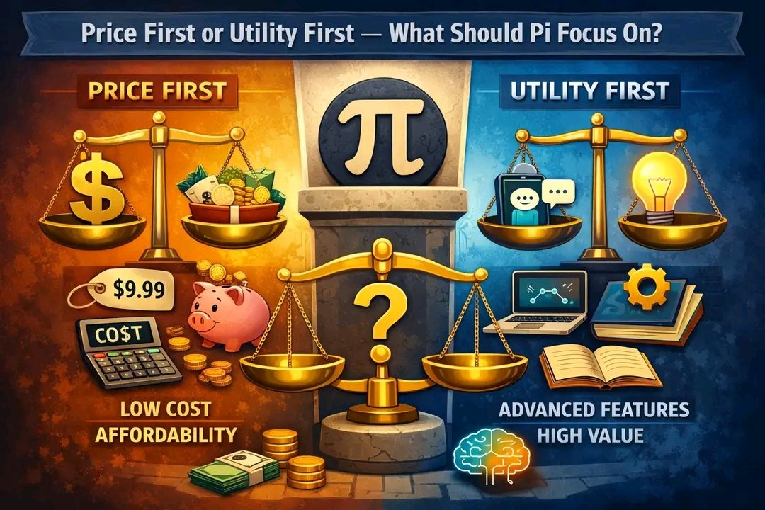 Price first or utility first — what should $Pi focus on? ⚖️