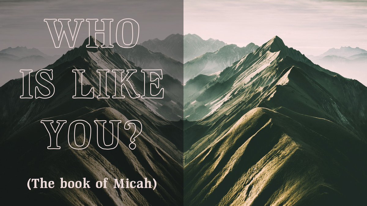 LivingHopeWales's tweet photo. Come along on Sundays at 5pm for our series "Who is Like You?" in the book of Micah. https://t.co/isdT0H0NKX
