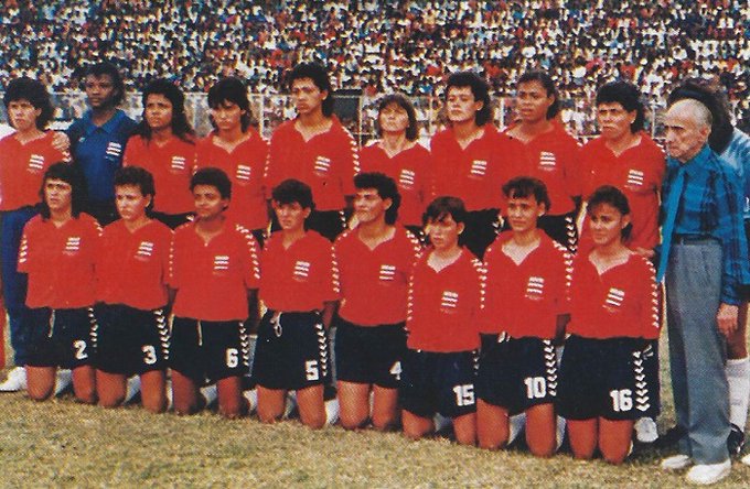 Steve1T's tweet photo. #OnThisDay in 1991 – 1st Concacaf Women’s Championship (doubled as #WWCQ – #China '91) commenced at #Haiti’s Stade Silvio Cator where 40,000 saw #CANWNT defeat @laselecrc_, 6:0, in the Group B opener. Charmaine Hooper scored twice for #CanadaRED. https://t.co/aMGVi5MFdm