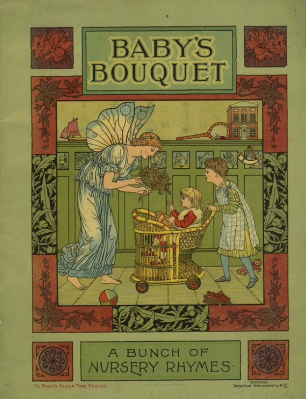 ellin_anderson's tweet image. "A Baby's Bouquet of #NurseryRhymes" and a selection of characters by #WalterCrane (1845–1915). #BookologyThursday