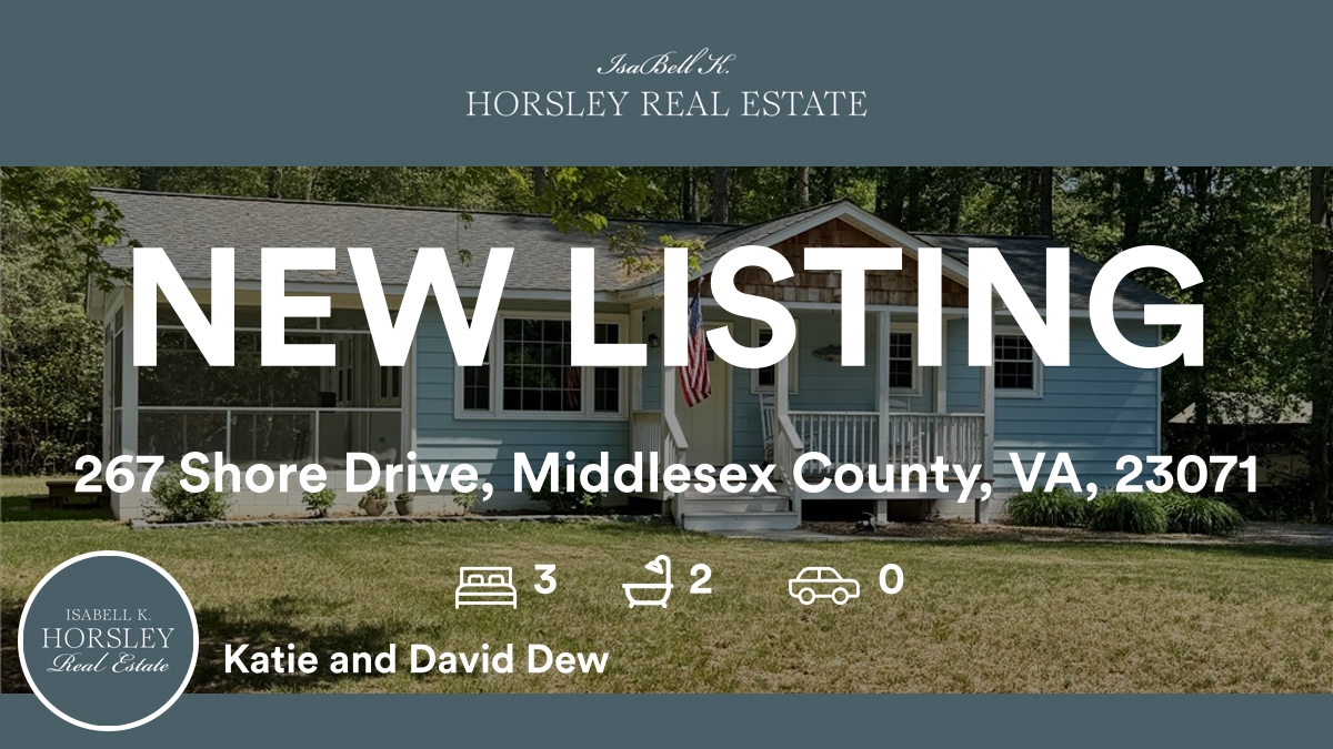🛌 3 🛀 2
📍 267 Shore Drive, Middlesex County, VA, 23071

My latest listing on RateMyAgent.
(VA) 0225078297
rma.reviews/9c97l5iwpk5z

...
#ratemyagent #realestate