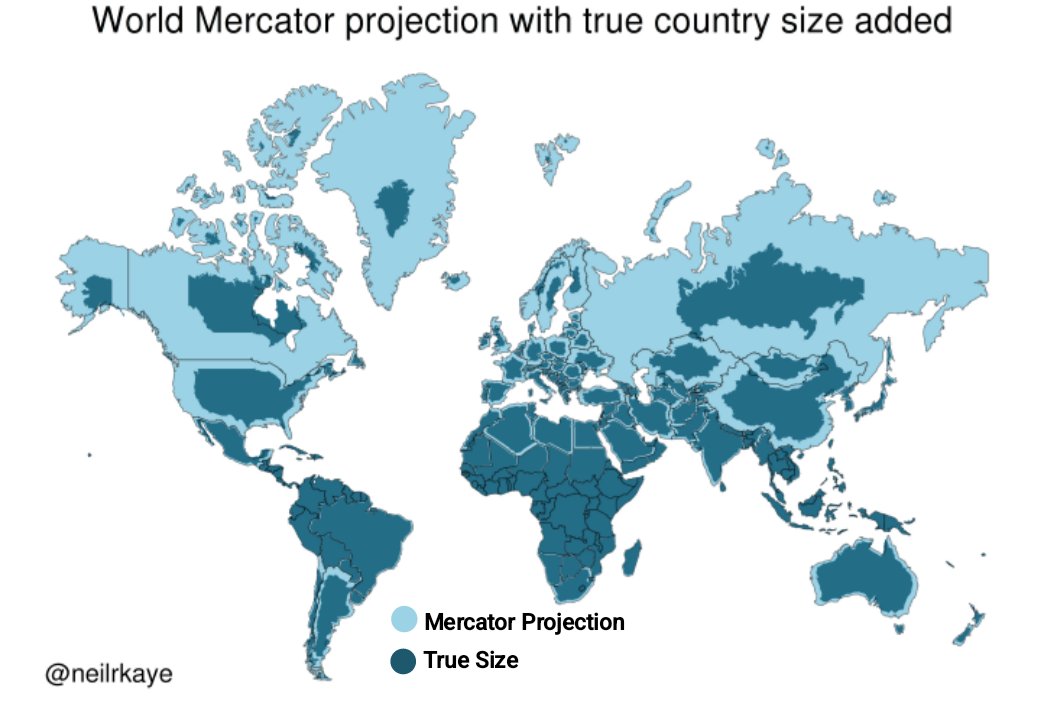 The True Size of Maps tweet media