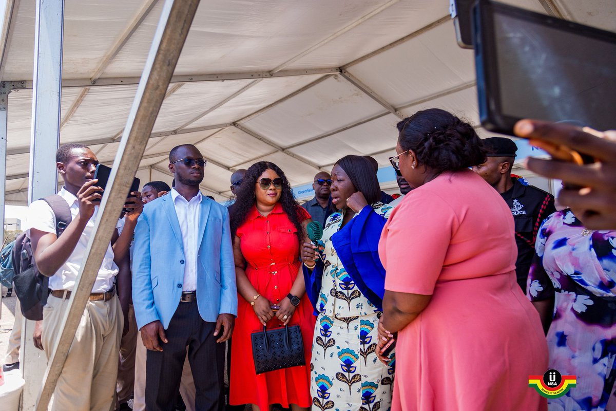 _nsagh's tweet photo. #ThrowbackThursday 🌿🇬🇭

Throwing it back to A proud moment as the Hon. Minister for Trade happily walked through the NSA stands at the Ghana Agrotech Fair 2026, showing strong support and interest in our agribusiness innovations and impact., 

The Ghana Agrotech Fair 2026  was a successful showcase of international and indigenous companies creating exciting Agrobusiness solutions for the Ghana market. It had in attendance the Hon. 
Elizabeth Ofosu-Adjare , the DG of NSA Mad Ruth Dela Seddoh and was hosted by the CEO of Ghana Exim Bank, Hon Sylvester Mensah, with H.E. John Dramani Mahama as the Special Guest of Honour, at the iconic Black Star Square.