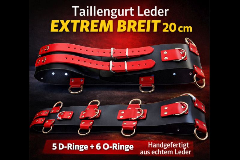 lederpeter's tweet photo. Exklusiver Designer BDSM Fessel-Taillengurt
aus echtem Leder – außergewöhnliche Luxus-Breite: 20,0 cm 
https://t.co/hiPNojGTxk
#Fesseln #LWPH #Deutschland #Lederriemen https://t.co/zvPeg59YpN
