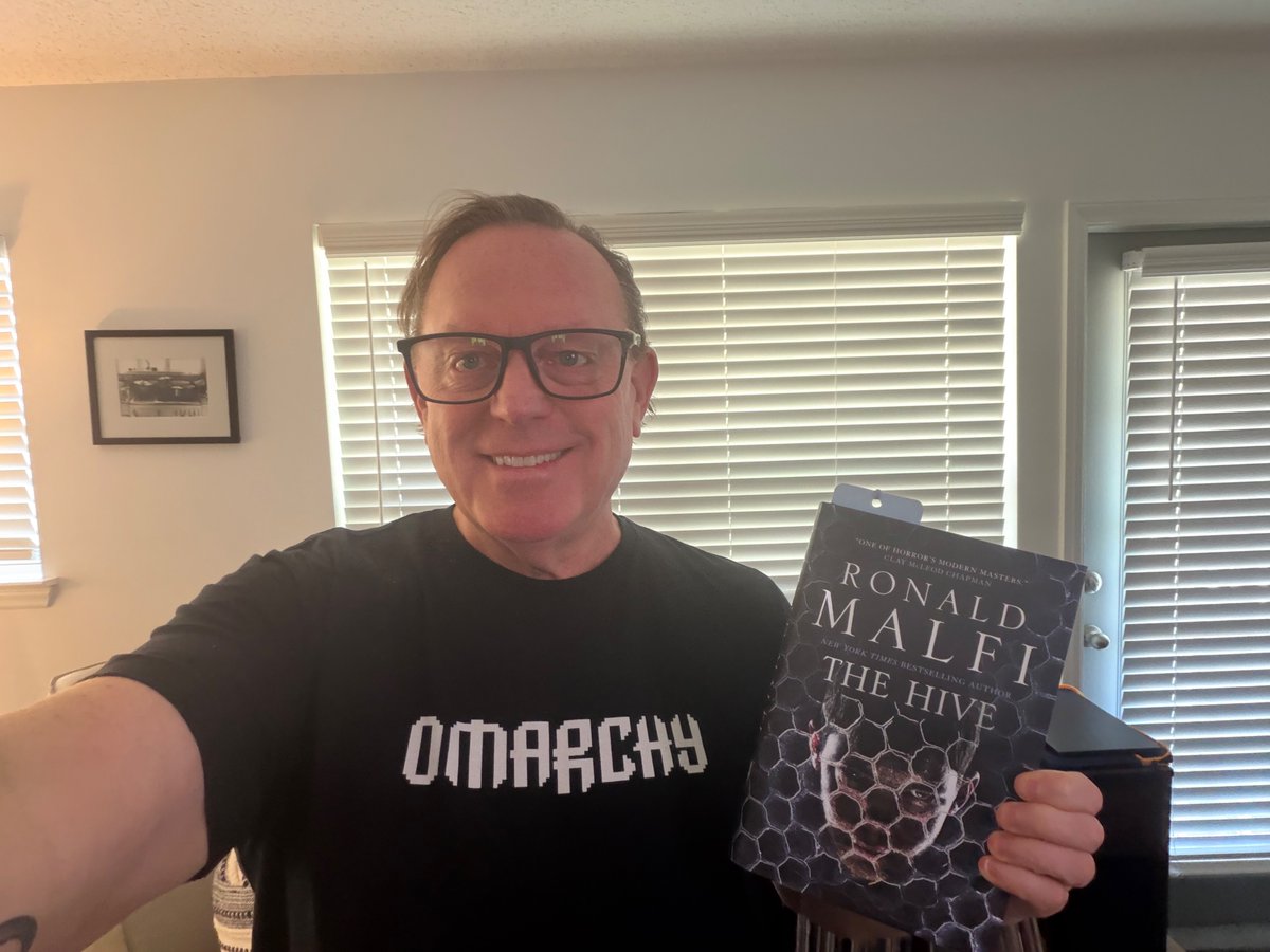 EdDownes's tweet photo. New book arrived: The Hive, by my friend and talented horror author, @RonaldMalfi . Can't wait to dig in for some sleepless nights!👻 https://t.co/CfpLaL0etx