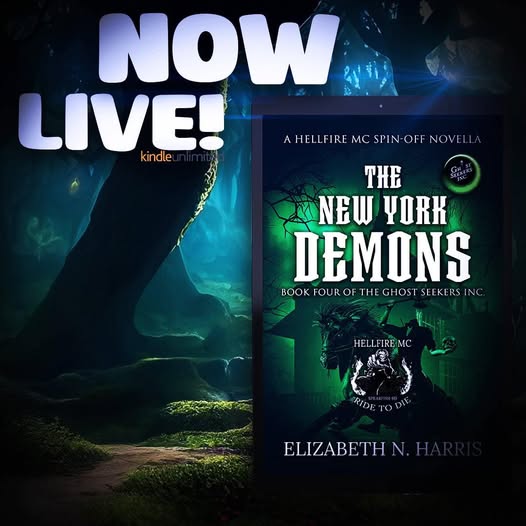 ElizabethNHarri's tweet photo. 👀😈NOW LIVE! 👀😈

👻👻The New York Demons, by Elizabeth N. Harris 👻👻

⭐⭐Book Four of the Ghost Seekers INC. ⭐⭐

Available on Kindle, KU and Paperback

Order now! https://t.co/u8kDlP4bmy https://t.co/qCFLjdGt3t