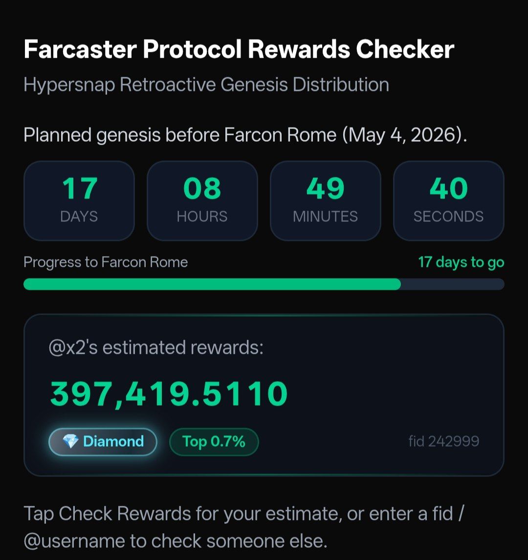 CryptoFeverDAO's tweet photo. @AirdropAlertAAD 🔔🤑🔥

🟣Farcaster Protocol retro rewards allocation ??? tokens. 
@farcaster /⁠farcaster 
Check yours 👇

https://t.co/VxkWpx1O3S https://t.co/gmGgUqbRT6