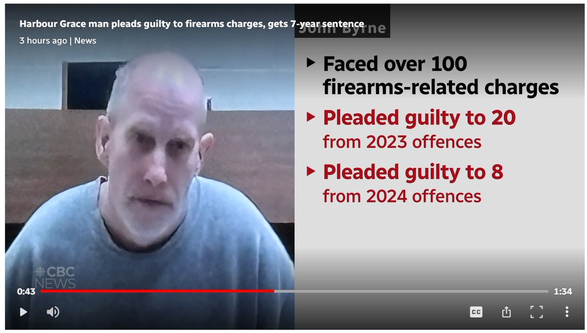 TQP780's tweet image. 🔫 Out on charges for the first set of offences, and just kept at it. 🔁

I could only hope his sentence would be increased for this reason, but won't hold my breath.

🔗cbc.ca/player/play/vi…

#Firearms #Trafficking #GhostGuns #LawEnforcement #RepeatOffender
