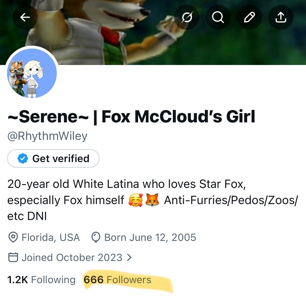 ~Serene~ | Fox McCloud’s Girl tweet media