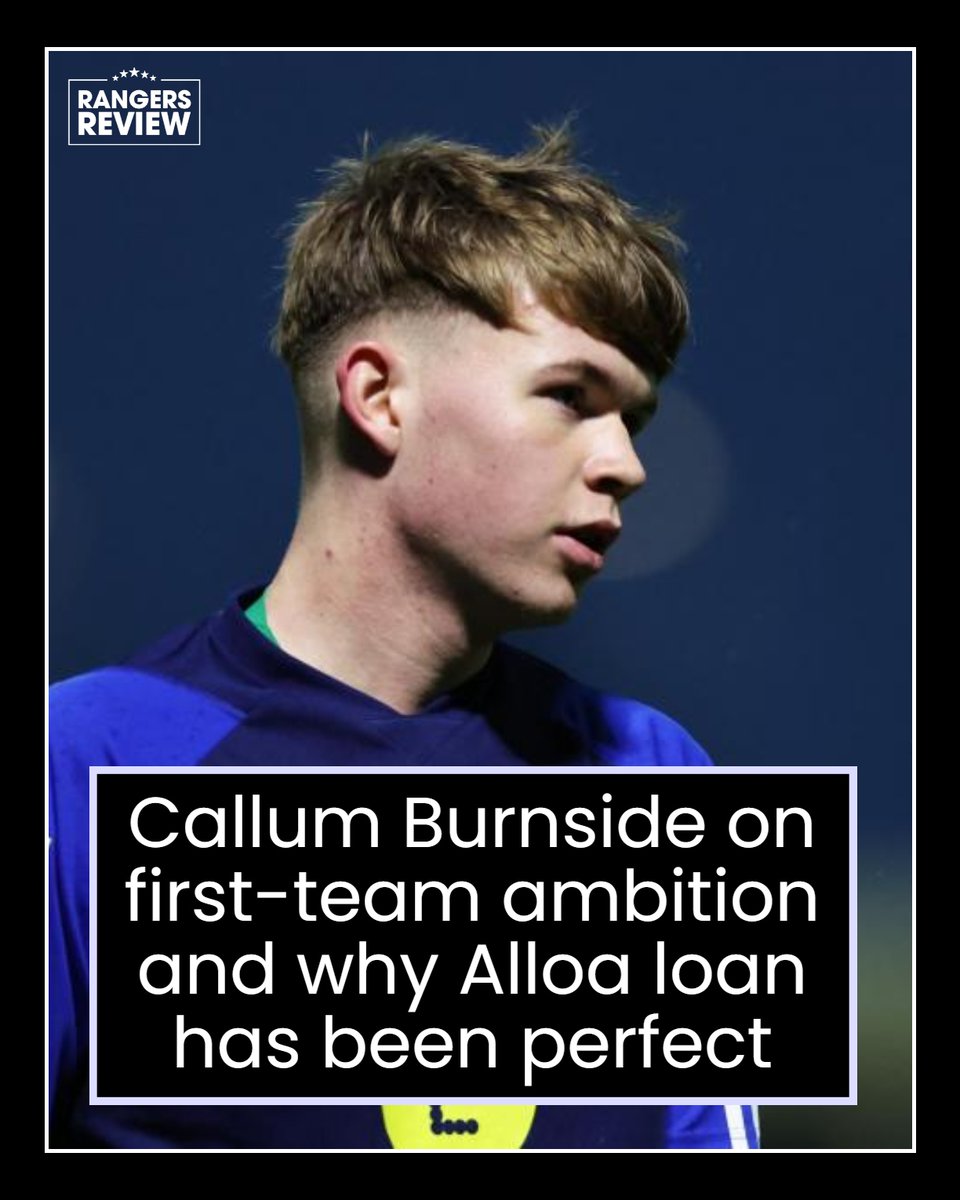 Callum Burnside spent pre-season training with the Rangers first team.

Now, after a loan move to Alloa that he's 'loved every minute' of, the Northern Irishman wants to take the next step.

🔻 He tells <a href="/BrodieKerr1/">Brodie Kerr</a> about learning in men's football, finding space as a winger