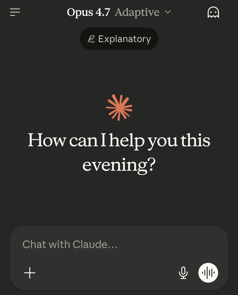 I was just doing my daily work with Claude and what I noticed, Anthropic has launched Claude-Opus-4.7 Adaptive Model.
