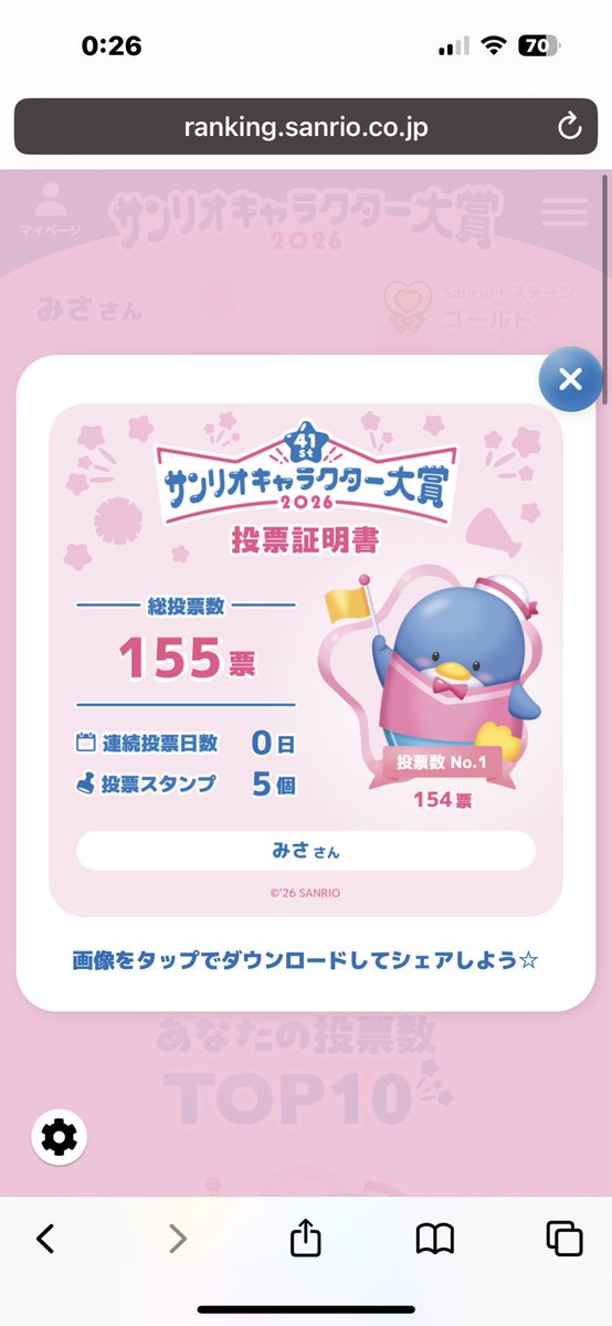 e_konomisa's tweet photo. サンリオキャラクター大賞
タキシードサムくんに毎日投票しております！🐧
いつも10位圏内で最近グッズ増えてきたのになんと現在、中間発表では10位圏外になっててやばい！！！ https://t.co/IudWHXd8LE