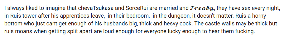 bottomruifess's tweet photo. [ Tsukasa x Rui | Chevasorce ]

I always liked to imagine that chevaTsukasa and SorceRui are married and 𝓕𝓻𝓮𝓪𝓴𝔂, they have sex every night, in Ruis tower after his apprentices leave,  in their bedroom,  in the dungeon, it doesn't matter. Ruis a horny bottom who just cant https://t.co/JOB5k8dge9