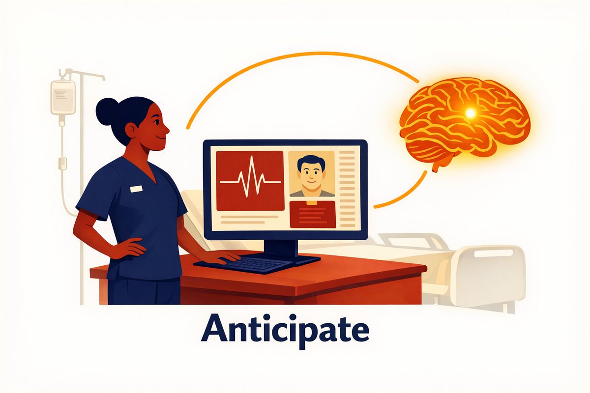 OneviewHC's tweet photo. Monitoring gives care teams awareness. But awareness alone doesn’t change outcomes.

In the third post of our series, we explore the next critical capability: Anticipate - The difference between knowing what has happened and what’s likely to happen next.
https://t.co/n7oj4vt6bU https://t.co/QsuQun2PFY