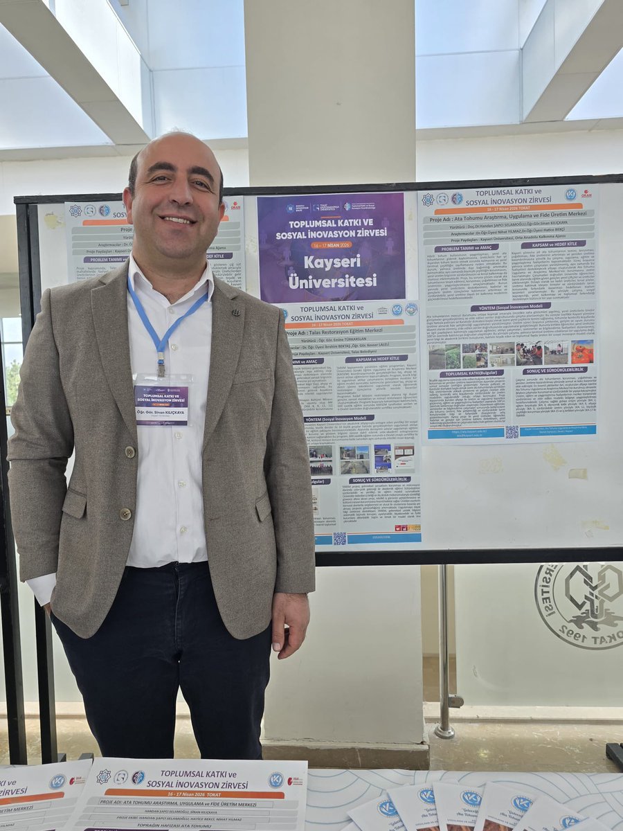 ata_kayu's tweet photo. KAYÜ Ata Tohumu Uygulama ve Araştırma Merkezi olarak, Tokat Gaziosmanpaşa Üniversitesi ev sahipliğinde düzenlenen Toplumsal Katkı ve Sosyal İnovasyon Zirvesi’ne katılım sağladık. Toplumsal fayda odaklı bu organizasyonda yer almaktan memnuniyet duyduk. @kayseriedu @ProfKaramustafa https://t.co/SmDccYvRHm