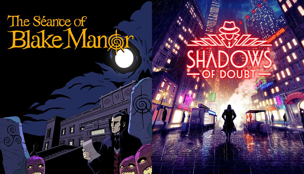 BlakeManorGame's tweet photo. We are delighted to introduce our new Think Like a Detective bundle with sci-fi noir detective game Shadows of Doubt. 

To learn more about Shadows of Doubt and to buy the bundle visit: https://t.co/lJdK8vQwHj https://t.co/sYaA7hADT1