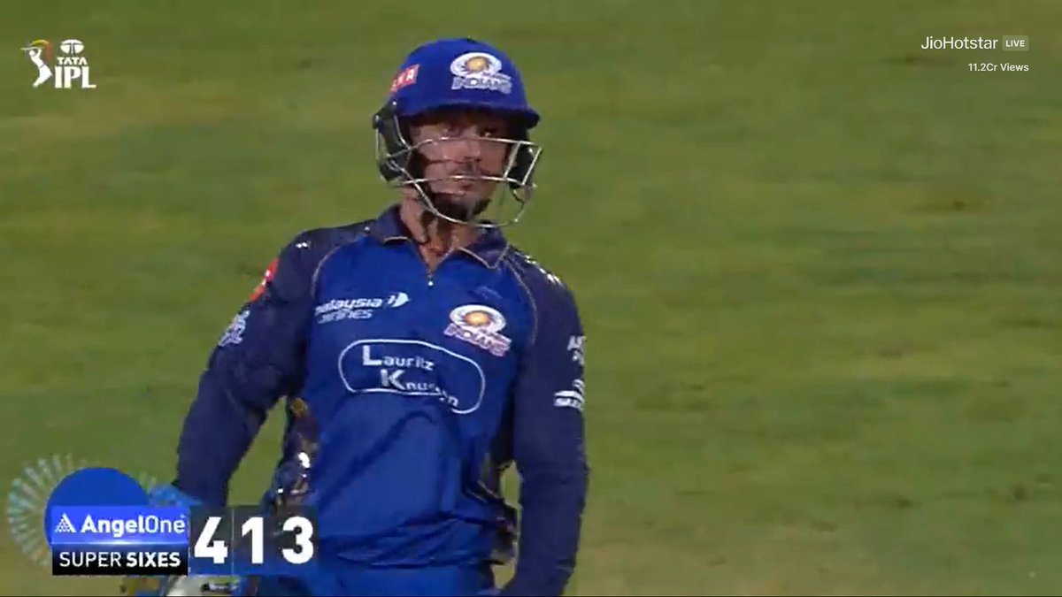 WorldCricketMW's tweet photo. @CricCrazyJohns Benched for 4 games. 🪑
Ignored when the team struggled. 😶
Comes back and smashes a TON when they needed him most! 💯🔥
Quinton de Kock
just reminded everyone why he’s a LEGEND. Form is temporary, Quinny is permanent! 🇿🇦💙 #MIvPBKS #IPL2026 #QDK https://t.co/bNa1hsSxXT