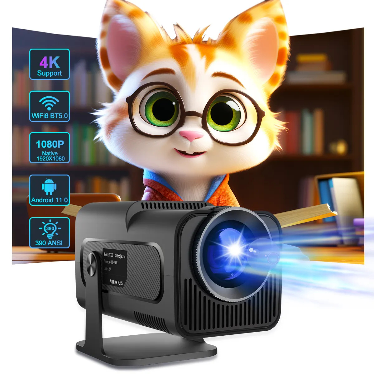VIPexpeience00's tweet photo. Big-screen vibes in a tiny package — Mini Cinema Projector: 720P native, 600 lumens, Android 11, 2.4G/5G WiFi & HiFi speakers. Perfect for movies, gaming & presentations. Grab it now: https://t.co/ihbqQLdTrN #MiniProjector #Tech #HomeTheater https://t.co/V673j007RL