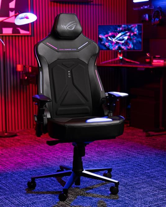 ASUS_ROG_FR's tweet image. Plus qu'une simple chaise 💺

Le ROG Courser, c'est un max de confort, un design premium et évidemment le RGB (t'as cru qu'on allait oublier ?)

Pensé pour enchaîner les heures, conçu pour gagner 🍑 

#ROGCourser #GamingChair #GamingSetup #Peripherals