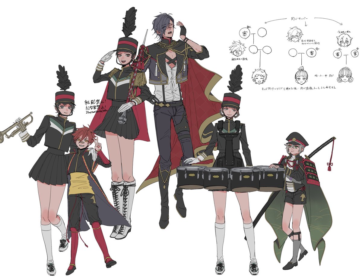 創作審神者います！⑤
1、2枚目は政府のお姉さんです
④の小烏丸と抜丸の審神者の担当してるという設定がある