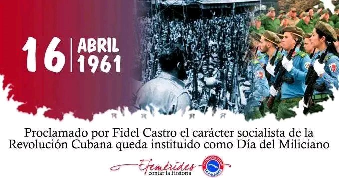 El socialismo llegó a #Cuba por las ideas de justicia defendidas en más de 100 años de lucha.Por lo que ratificamos una vez más que defenderemos al precio de cualquier sacrificio, la gloria que se ha vivido. #HonorHolguinero #Girón #HolguínSí