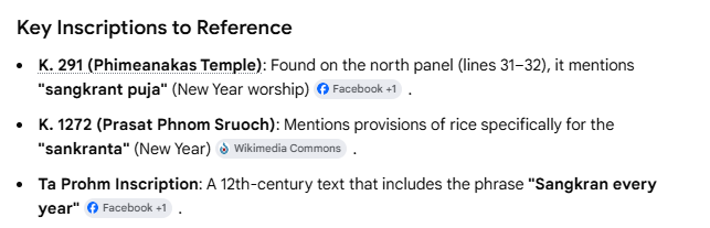 FactPulseKH's tweet photo. @Saming_noy @jacobincambodia Thanks for yr kindness reminding a Khmer of our tradition. Saṅkrānti is the Sanskrit term for this, NOT Thai or Khmer. "Sangkran" documented in ancient Khmer inscriptions dating as far back as 910 AD at the Phimeanakas temple in Angkor. Where were yours if any at all? https://t.co/rRr0xyD2no