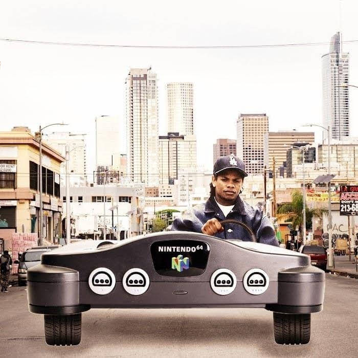 DKOldies's tweet image. Cruisin' down the street in my 64 😎🚘
.
.
#n64 #retrogaming #meme #eazye #nintendo #relateable #dkoldies #the90s #nostalgia #90skid #memories #music