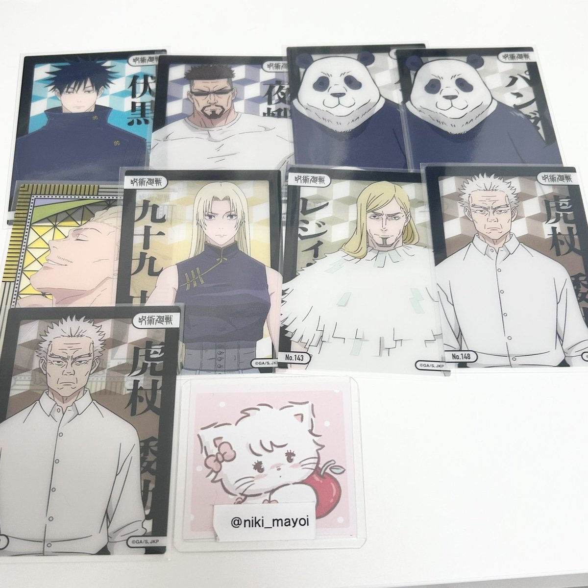 niki_mayoi's tweet photo. ꒰ 交換 ꒱
にふぉるめーしょん 
呪術廻戦シールウエハースvol.4 
クリアカード
モバイルステッカー

譲) 1〜4

求)リプライ画像　直哉

✧大阪市内お手渡し
✧郵送（2枚〜）
✧異種交換可
✧脹相以外比率違いご相談可

お気軽にお声がけくださいませ。 https://t.co/xGf2jHO6uu