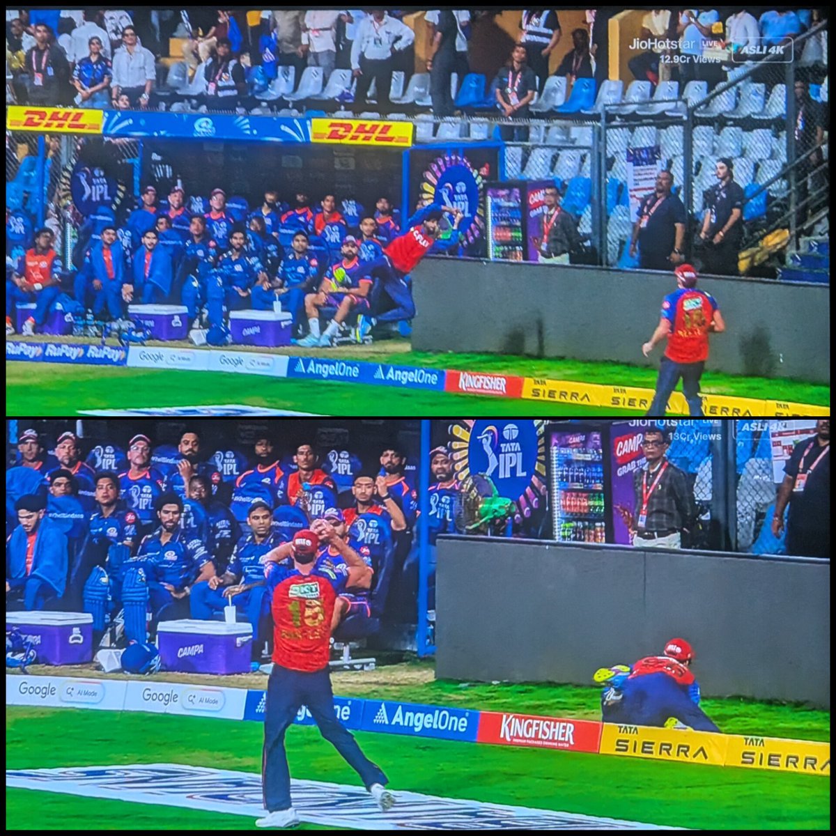 GemsOfCricket's tweet photo. What a superhuman effort Shreyas Iyer 🫡 https://t.co/E51U4GMeho