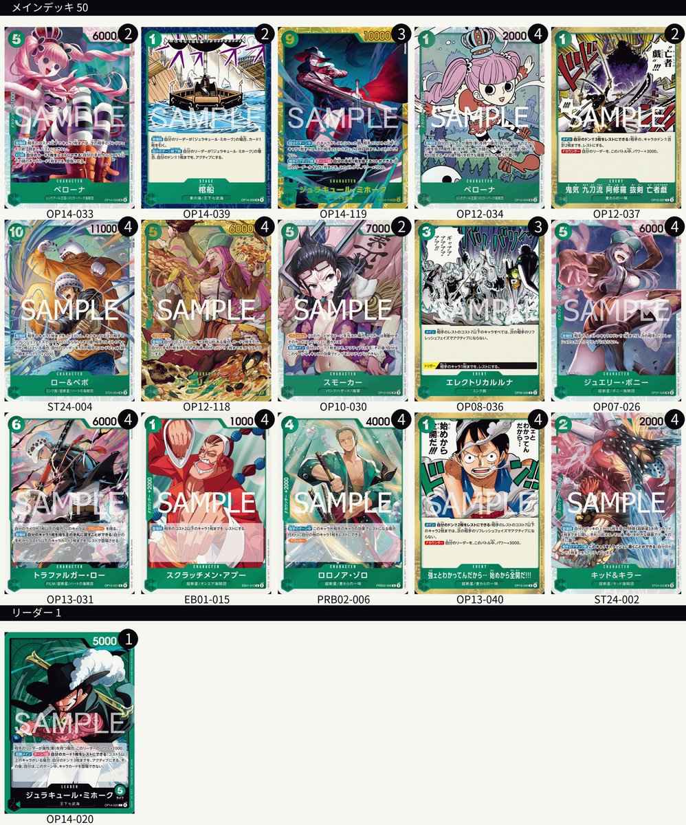 店舗予選　緑ミホーク
1.黄黒モリア　先❌(時間切れ)
2.緑ミホーク　後❌
3.青赤ルーシー後❌

6ロー引けずなにもできず負け。。。