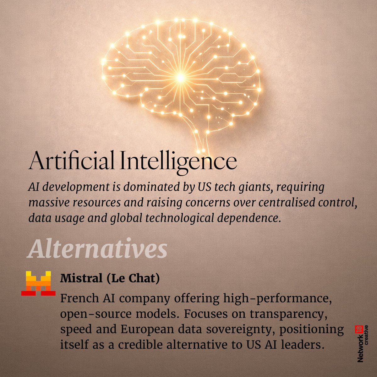 Nw18Graphics's tweet image. Your alternatives to Big Tech 
(4/4)

#Infographics #VisualStories #Nw18Creatives #Nw18Graphics