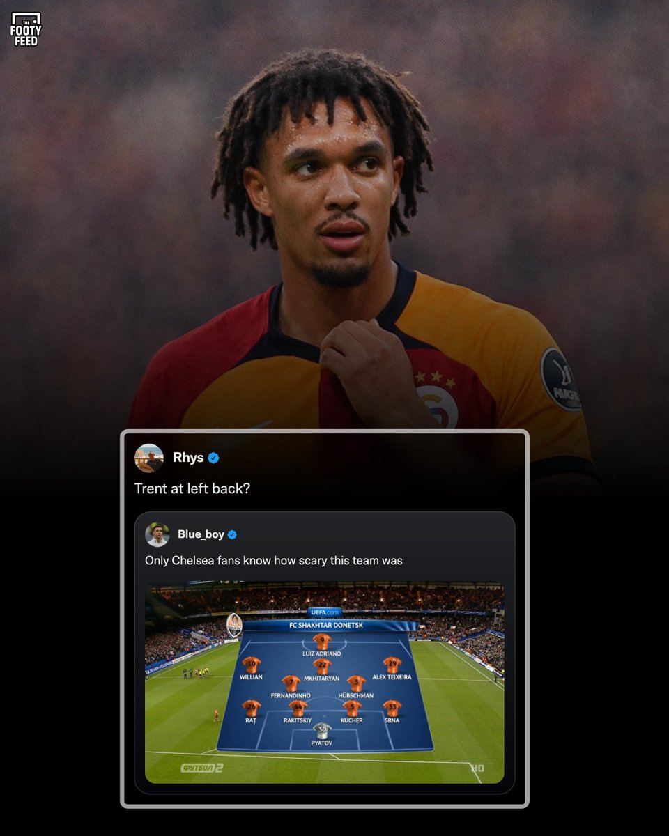 Never knew Trent played for Shaktar Donetsk... 😭