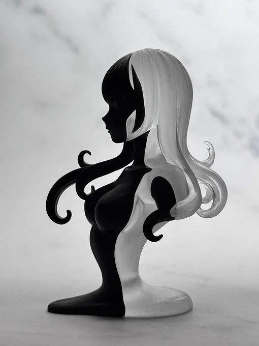 エレメントガールズ 新作 「影少女」 レジンコーティング前。 #エレメントガールズ