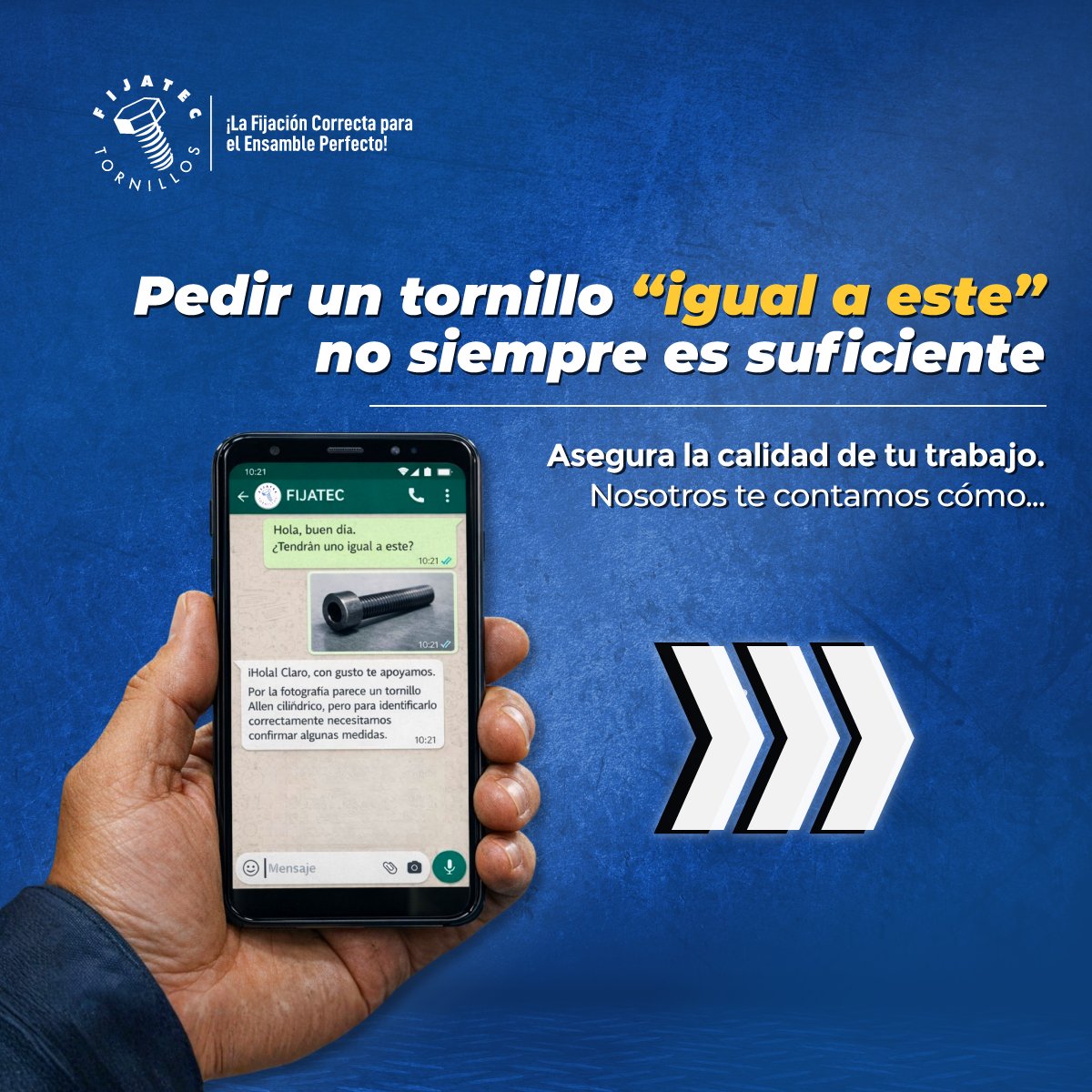 Fijatec's tweet photo. Una foto no basta para cotizar bien. 🔩

La especificación correcta evita errores.

¿Ya te pasó alguna vez?

Cotiza stock aquí: 👉 FIJATEC: https://t.co/nGlTNcqBvW https://t.co/phPnnYj9iM