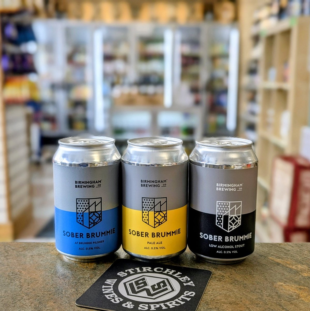 StirchleyWines's tweet photo. A new addition to the @brumbrewery Sober Brummie range on shelf today....

Sober Brummie Pilsner joins their Pale and Stout lineup!

#VivaStirchley #VivaBrum #ShopIndependent #LowAndNoAlcohol #MadeInBirmingham🐂 https://t.co/RNhAQ1xxmr
