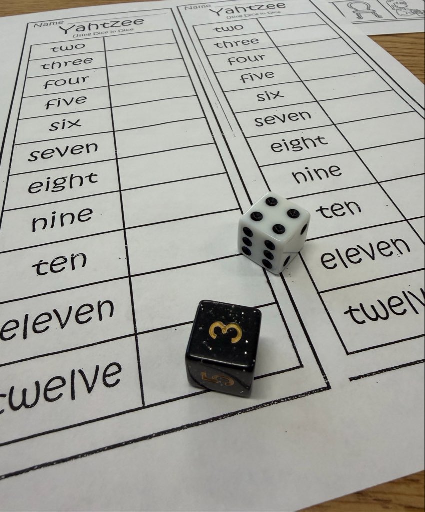 KSzajner's tweet image. Y is for Yahtzee

#kindergarten #edchat
