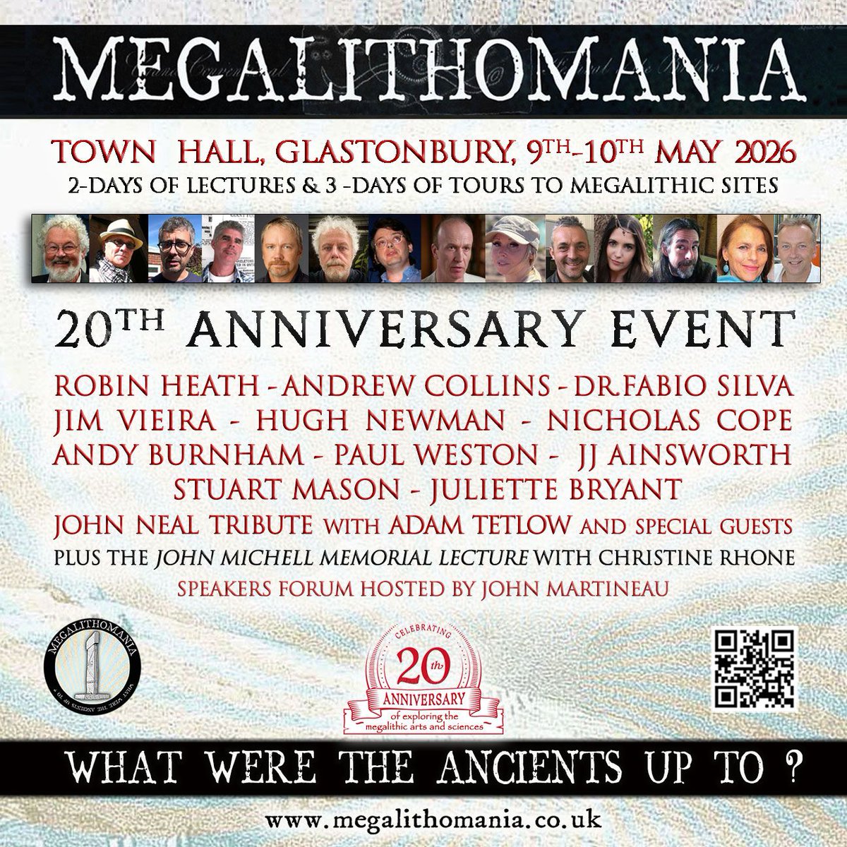 MEGALITHOMANIA's tweet photo. We look forward to seeing you all once again in 2026 with our anniversary of 20 years of exploring the megalithic arts and sciences!
We have some very special guest speakers lined-up and we will be giving a special tribute to the worlds number one ancient metrologist, #JohnNeal who passed away in August.
We wil also look back over the years how 'Nosher' and his good pal #JohnMichell influenced a generation...
Tickets are available here: https://t.co/AD5dONWW2R
#Megalithomania @HughNewmanUK @AndrewBCollins @megalithmaiden #RobinHeath #DrFabioSilva #NicholasCope #AndyBurnham #PaulWeston #StuartMason #JulietteBryant #JohnMartineau