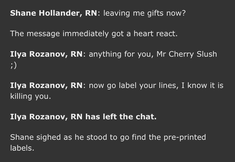 darlinqod's tweet image. so buzzy i love reading nurse/medical fics 😋 #representation