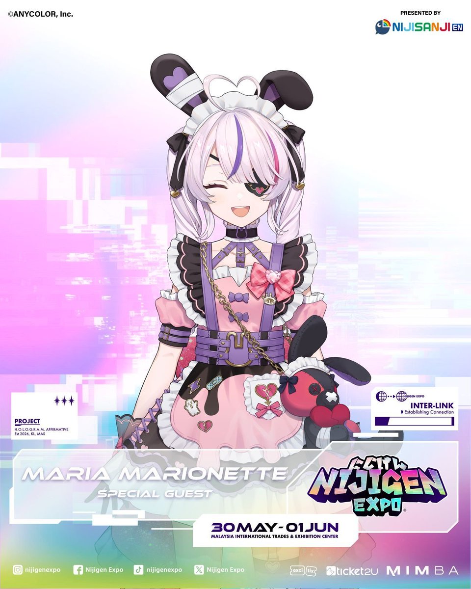 Mariring~✨
Nijigen Expo 2026 Malaysia will be happening from the 30th of May to 1st of June 🥳I will be participating with a few other livers as well~
📍MITEC, Kuala Lumpur Malaysia
Hope to see you there‼️
#NijigenExpo #PR