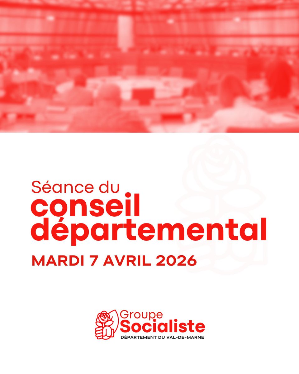 PSCD94's tweet photo. 🌹 Mardi 7 avril, vos élu·es socialistes siégeaient en Conseil départemental du #ValdeMarne !

Le groupe socialiste a dénoncé les nouveaux renoncements de la majorité.

1/3 https://t.co/mDy4F6EWjV