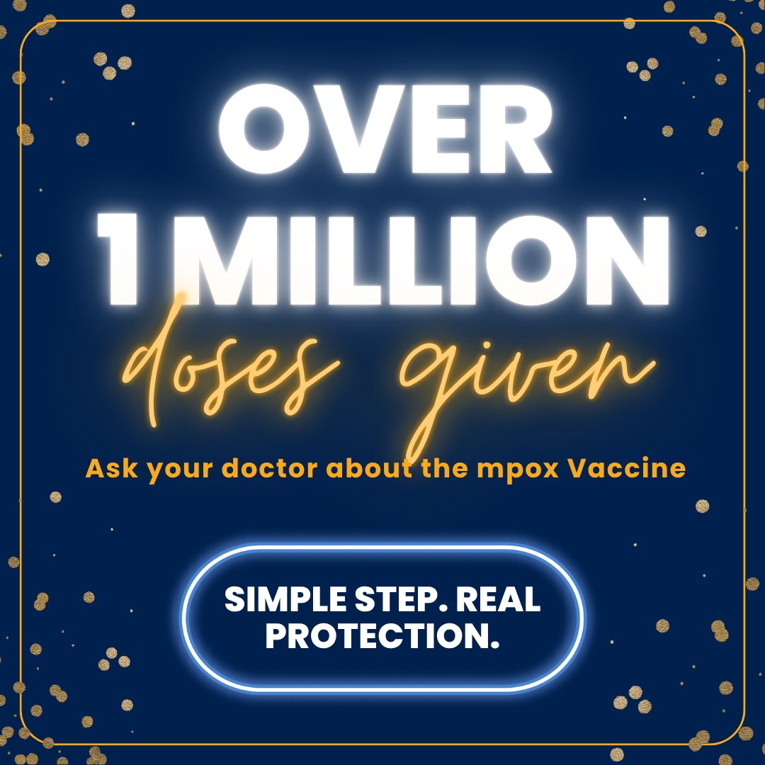 Mpox is still circulating—and close, intimate contact can put you at risk. 🛡️

The mpox vaccine is safe and effective, with over 1 million doses given. Most side effects are mild or short-lived, like arm soreness or body aches. Getting vaccinated is a simple step to protect