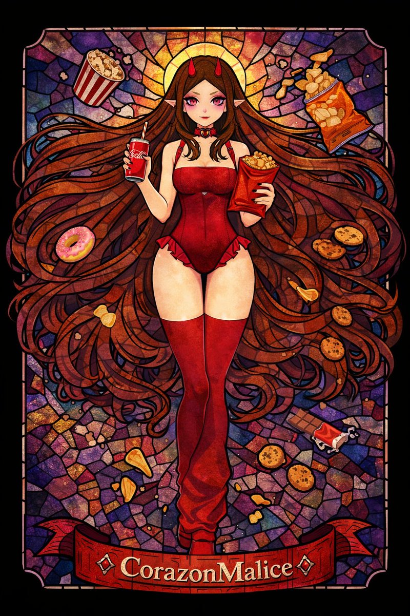CorazonMalice's tweet photo. @Taro_Dravenox I decided to do the stained glass all late lol https://t.co/913MBpXnjZ