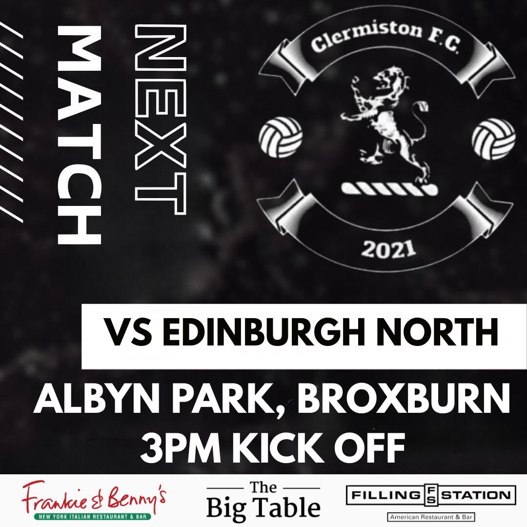 CUP FINAL ⚽️

No game this Saturday but we look forward to the first cup final of the season next Saturday.

Details below:
📍Albyn Park, Broxburn EH52 5BP
⏰ 3pm
📆 25/04/26

As always, let’s get a big support for the boys which will be appreciated. MON THE CLERRY 💜