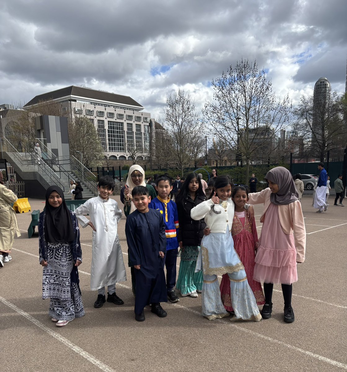 WoolmoreTweets's tweet photo. It was a cloudy day but wearing our own clothes for our Eid parties was lots of fun #eidelfitr2026 #together https://t.co/sp7NTA4SVt