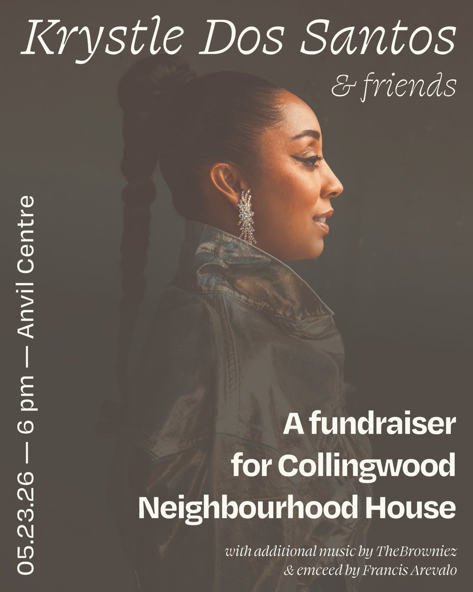 anviltheatrenw's tweet image. Get your tickets to Krystle Dos Santos &amp;amp; Friends on May 23! 

anviltheatre.ca/event/krystle-…

Presented by Collingwood Neighbourhood House and Darick Construction, it raises funds for Collingwood Neighbourhood House, a #nonprofit supporting residents in East Vancouver.

#newwest