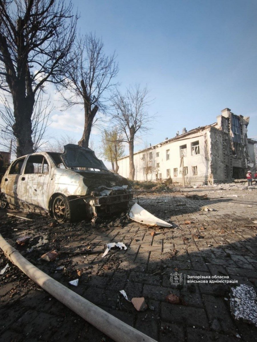 Russian bastards attacked the House of Prayer in Zaporizhzhia. 
One person was killed and three were injured as a result.