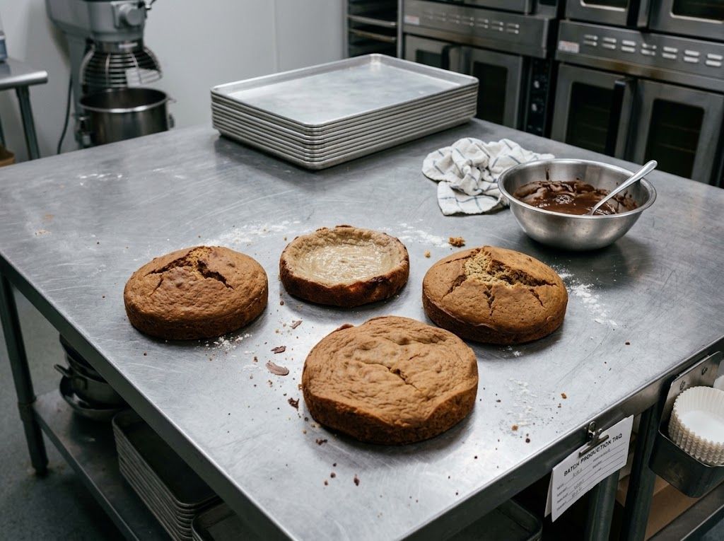 Cake happens! Level it off, add extra buttercream, and remember that even mistakes taste delicious. 
What is your best cake rescue tip?