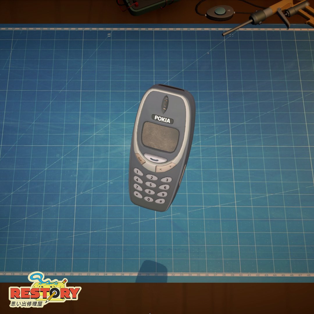 restorygame's tweet image. ✨ The past is calling 🎶

Which gadgets are your favorite to repair? The Pokia 3310 or the Autorolla Razor? 💛

#throwbackthursday #cozygame